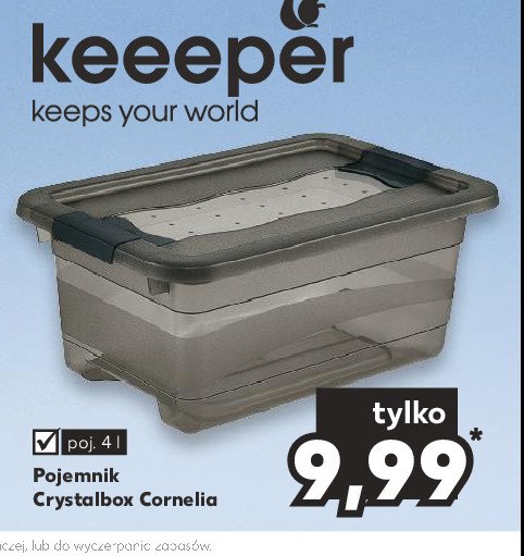 Pojemnik crystalbox cornelia 4l Keeeper promocja