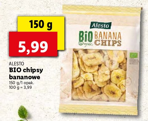 Chipsy bananowe bio Alesto promocja