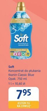 Koncentrat Soft koncentrat do płukania tkanin Classic Blue promocja w Drogerie DM