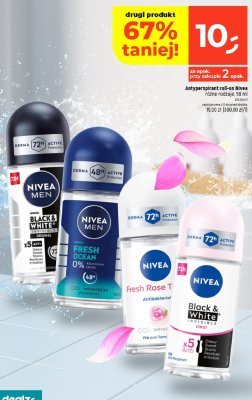 Antyperspirant roll-on Nivea różne rodzaje 50ml promocja w Dealz
