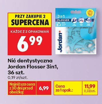 Nić dentystyczna Jordan Flosser 3in1 promocja w Biedronka
