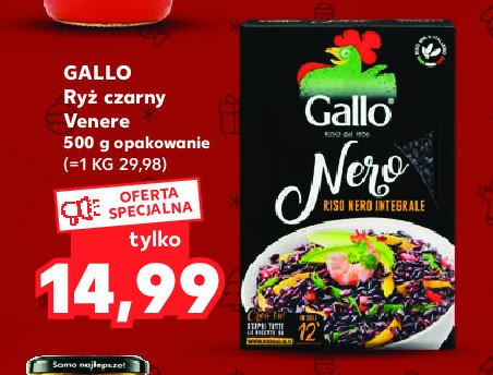 Ryż venere czarny razowy Gallo promocja