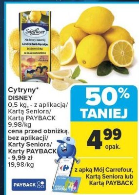 Cytryny DISNEY 0,5 kg promocja w Carrefour