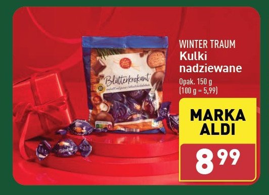 Kulki nadziewane Wintertraum promocja w Aldi