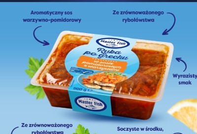 Ryba po grecku w sosie pomidorowym z warzywami promocja w POLOmarket