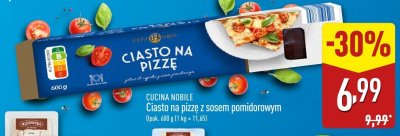 Ciasto na pizzę Cucina Nobile z sosem pomidorowym promocja w Aldi