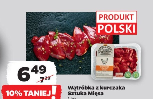 Wątróbka z kurczaka SZTUKA MIĘSA NETTO promocja