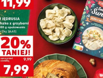 Uszka z grzybami 500g  promocja w Kaufland