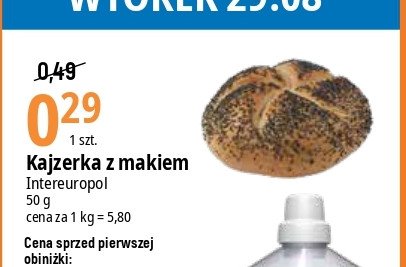 Kajzerka z makiem Inter europol promocja