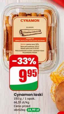 Cynamon laski promocja w Dino
