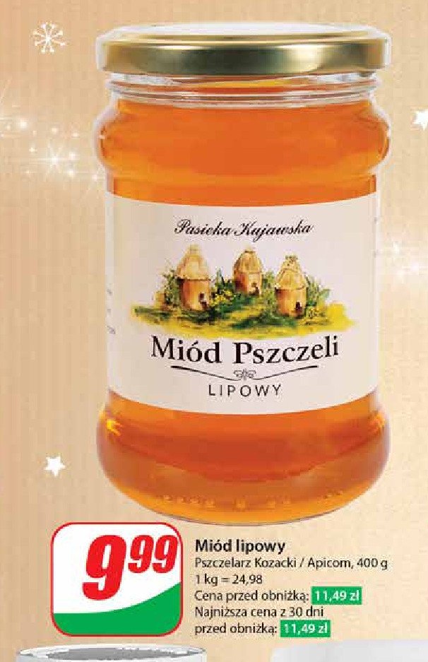 Miód pszczeli lipowy Pasieka kujawska promocja