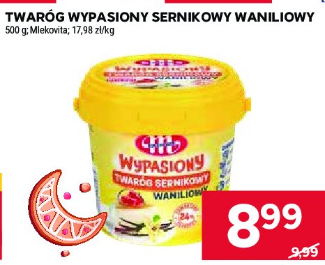 Twaróg sernikowy waniliowy Mlekovita wypasiony promocja