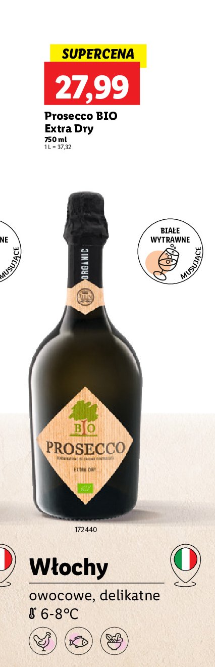 Wino Prosecco bio promocja w Lidl
