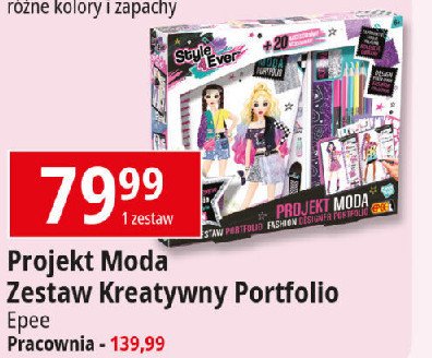Zestaw projekt moda portfolio promocja