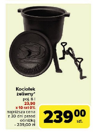 Kocio艂ek 偶eliwny emaliowany 8 l promocja