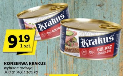 Konserwa Krakus gulasz promocja w Euro Sklep