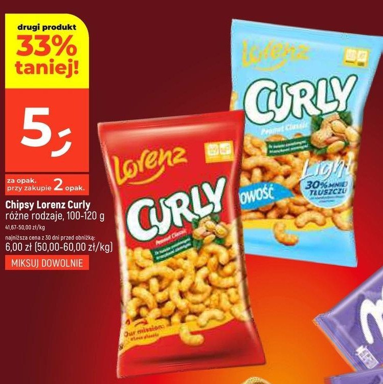 Chrupki light Lorenz curly promocja w Dealz