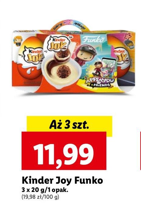 Jajko z niespodziank膮 funco Kinder joy promocja