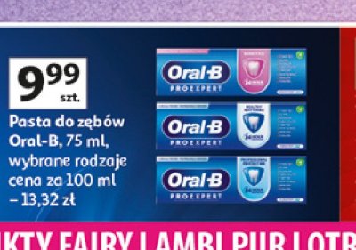 Pasta do z臋b贸w clinic line ochrona przed nadwra偶liwo艣ci膮 Oral-b pro-expert promocja