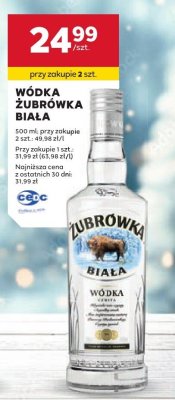 Wódka Żubrówka Biała promocja