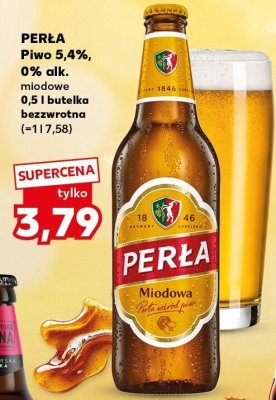 Piwo Perła Miodowa 0,5l  promocja w Kaufland