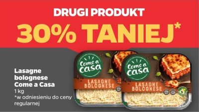 Lasagne bolognese DRUGIE -30% promocja w Netto