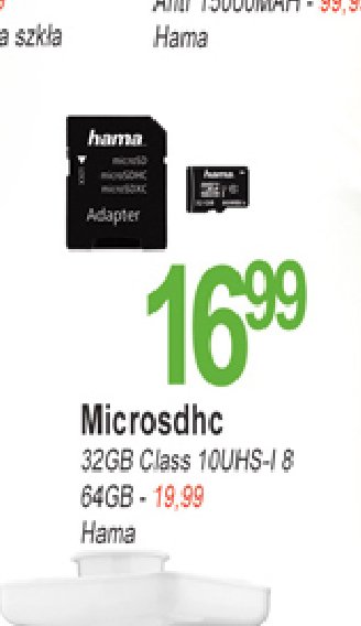 Karta pami臋ci sdhc 32 gb gold Hama promocja
