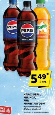 Napój Pepsi, Mirinda, 7up, Mountain Dew promocja w Euro Sklep