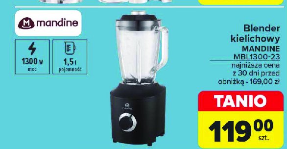 Blender kielichowy mbl1300-23 Mandine promocja