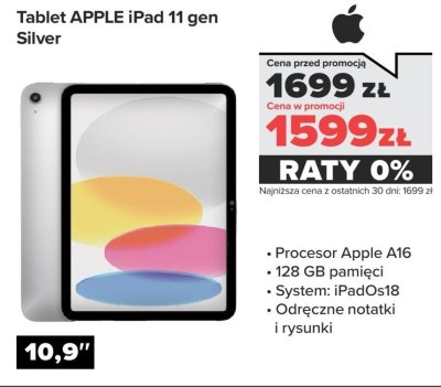 Tablet iPad 11 gen Silver promocja w NEONET