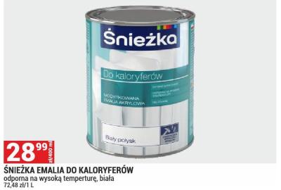 ŚNIEŻKA EMALIA DO KALORYFERÓW odporna na wysoką temperaturę, biała promocja w Merkury Market