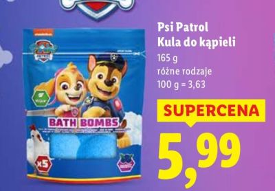 Kula do kąpieli Psi Patrol promocja w Lidl