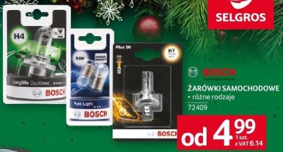 Żarówki samochodowe • różne rodzaje promocja w Selgros