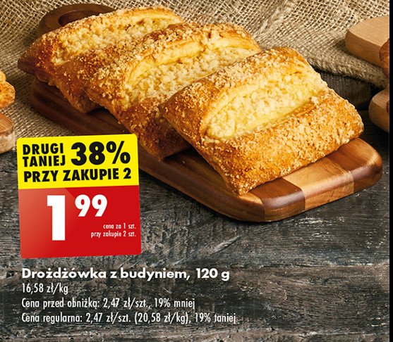 Bu艂ka dro偶d偶owa z budyniem promocja