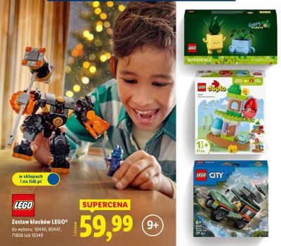 Zestaw klocków LEGO Botanicals/Duplo/City promocja w Lidl