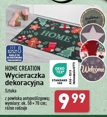 Wycieraczka dekoracyjna 50 x 70 cm Home creation promocja