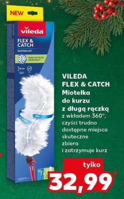 Miotełka do kurzu z długą rączką VILEDA FLEX & CATCH z wkładem 360° promocja w Kaufland