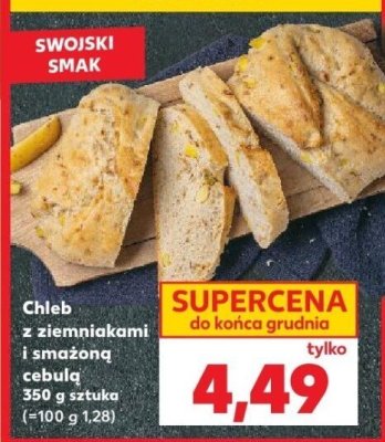 Chleb z ziemniakami i smażoną cebulą promocja w Kaufland