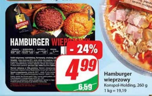 Hamburger wieprzowy Konspol promocje