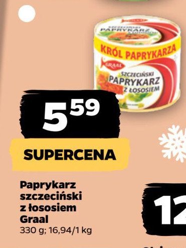 Paprykarz szczeciński z łososiem Graal promocja w Netto