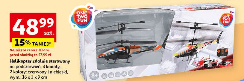 Helikopter zdalnie sterowany One two fun promocja