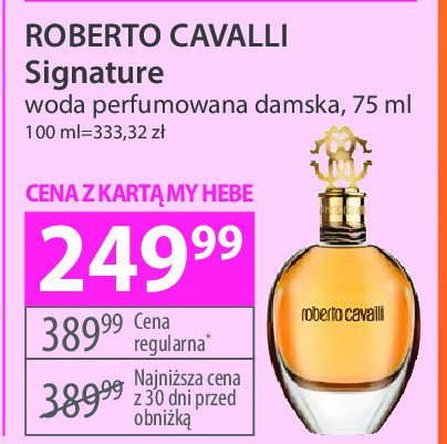 Woda perfumowana Roberto cavalli promocja