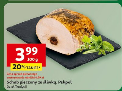 Schab pieczony ze śliwką, Pekpol Dział Tradycji promocja w Auchan