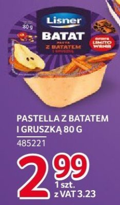 Pastella z batatem i gruszką Lisner promocja w Selgros