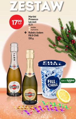 Martini Prosecco lub Asti 0,2l + Kubek z lodem Fill & Chill 130g promocja w Żabka