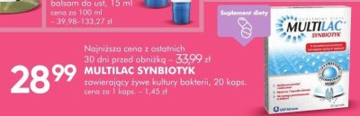 Probiotyk MULTILAC SYMBIOTYK zawierający żywe kultury bakterii, 20 kaps. promocja w Super-Pharm