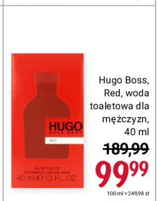 Woda toaletowa Hugo boss hugo red Hugo by hugo boss promocja