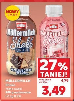 Nap贸j mleczny hazelnut cream dream Mullermilch shake promocja