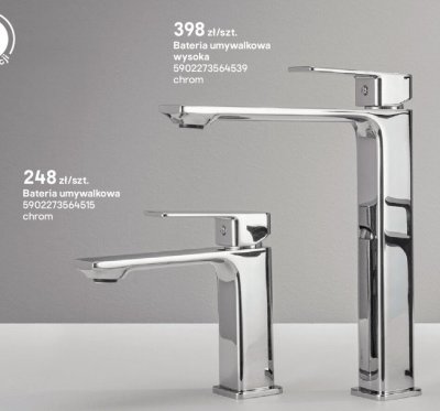 Bateria umywalkowa wysoka chromowana Valvex Harris promocja w Castorama
