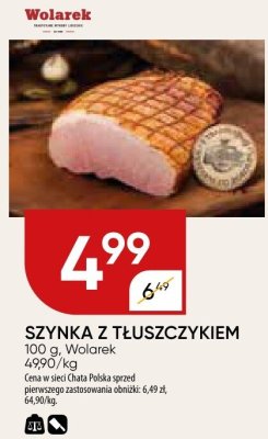 Szynka z tłuszczkiem promocja w Chata Polska